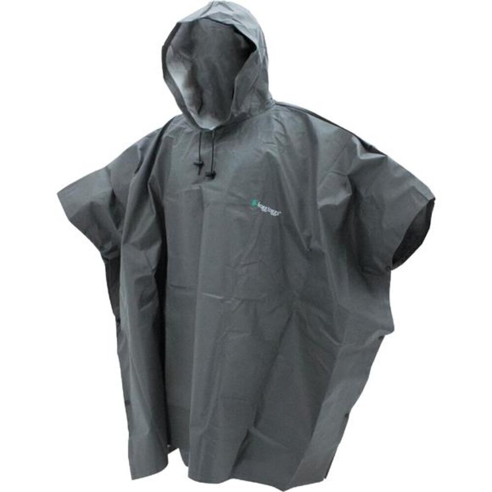 FROGG TOGGS Waterproof Raincoat Breathable Rain Poncho Coat Adult Women's BLACK